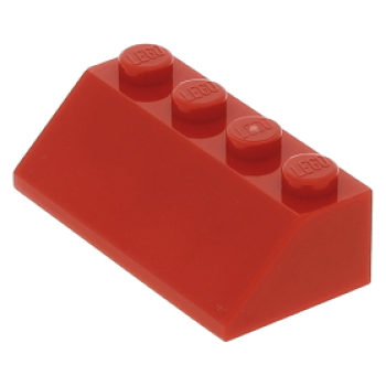 LEGO® - Slopes - 3037-01 - 2x4 - Slope - Red