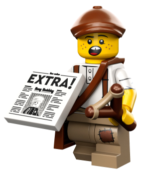 LEGO® - Collectible Minifigures - col24-12 - Newspaper Kid (71037)